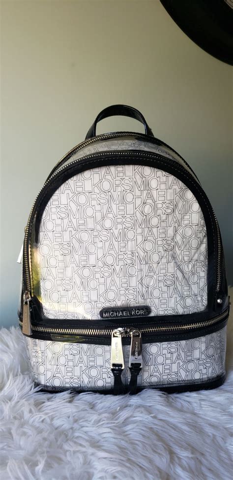 medium size michael kors backpack|Michael Kors clear backpacks.